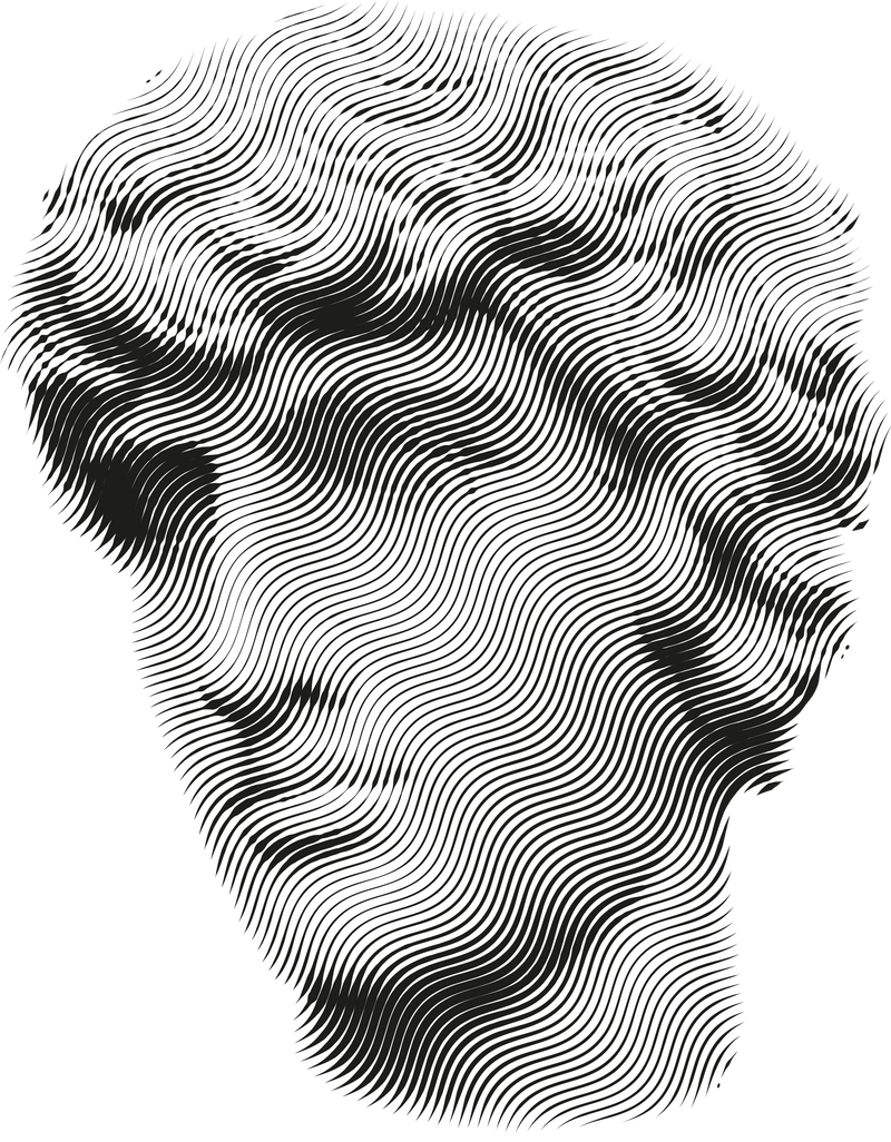 collage statue element